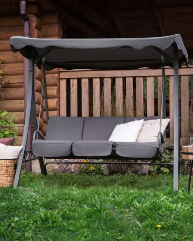 Havesofa Gynge Garbo 185x110x184 cm Mørkegrå