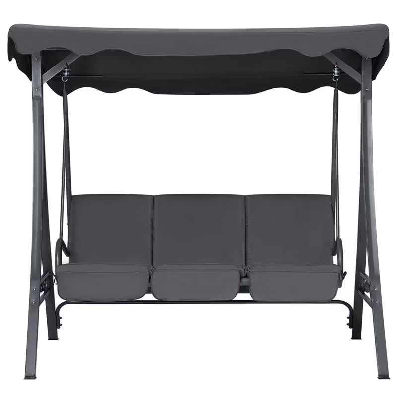 Havesofa Gynge Garbo 185x110x184 cm Mørkegrå