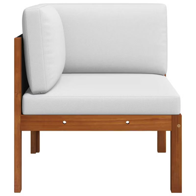 Havesofa Hjørnemodul Akacie 65x65 cm Brun