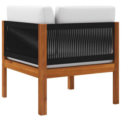 Havesofa Hjørnemodul Akacie 65x65 cm Brun