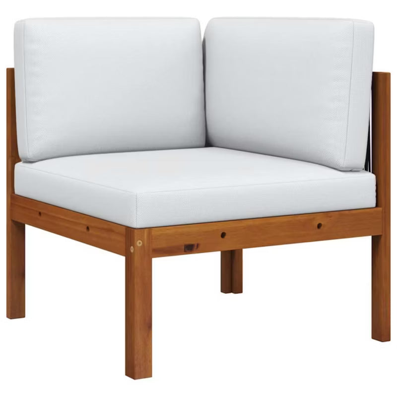 Havesofa Hjørnemodul Akacie 65x65 cm Brun