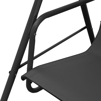 Havesofa Krista 179x108x151 cm Sort Stål