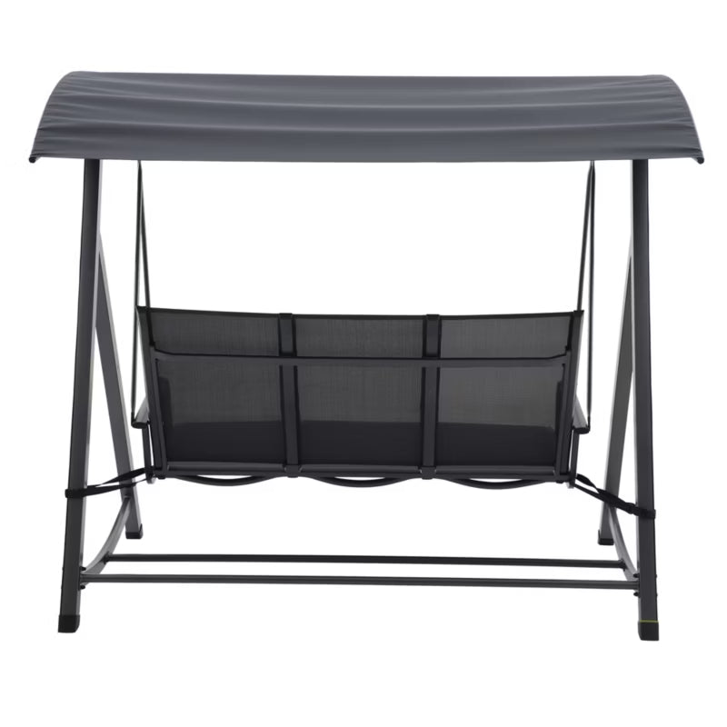 Havesofa Melania 3-Personers 181 cm Sort Stål Aluminium
