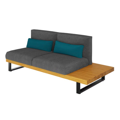 Have sofa Moala 2-Personers 180x80 cm Mørkegrå Aluminium