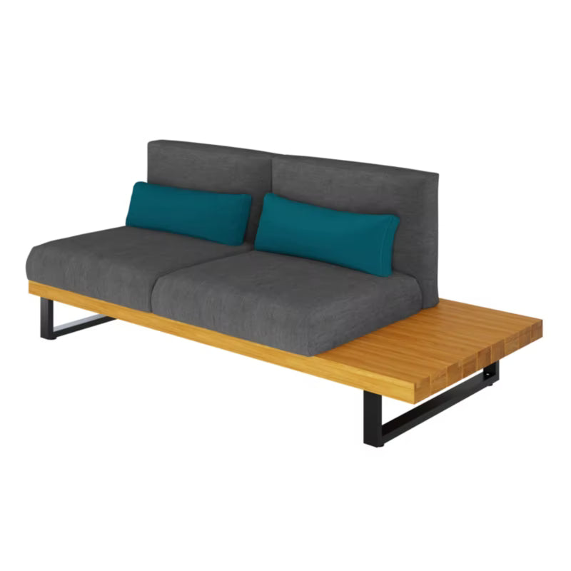 Have sofa Moala 2-Personers 180x80 cm Mørkegrå Aluminium