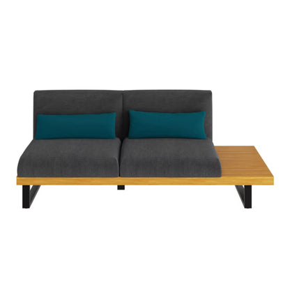 Have sofa Moala 2-Personers 180x80 cm Mørkegrå Aluminium
