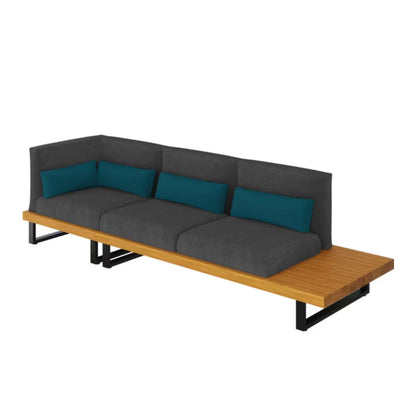 Have sofa Moala 2-Personers 180x80 cm Mørkegrå Aluminium