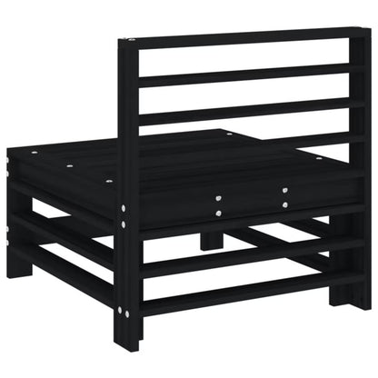 Havesofa Modul 57,5x63,5x60 cm Sort Fyrretræ