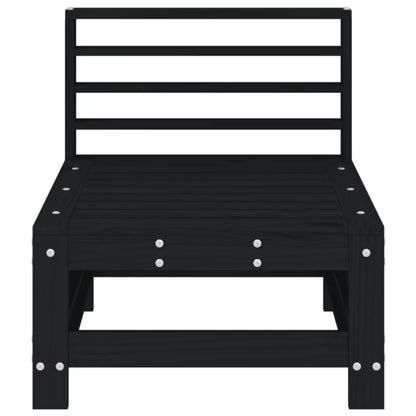 Havesofa Modul 57,5x63,5x60 cm Sort Fyrretræ