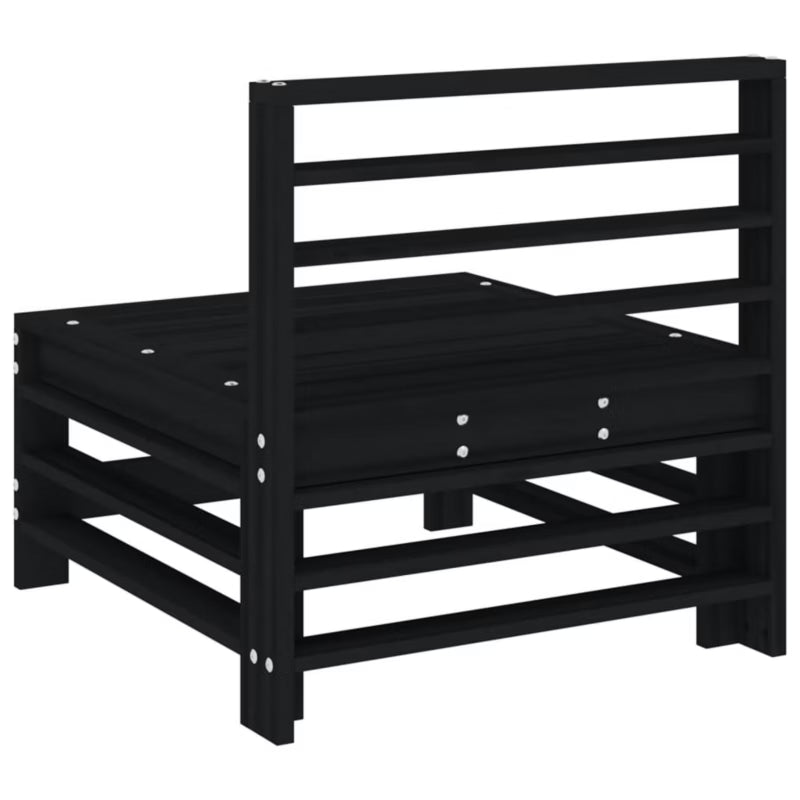 Havesofa Modul 57,5x63,5x60 cm Sort Fyrretræ