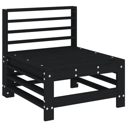 Havesofa Modul 57,5x63,5x60 cm Sort Fyrretræ