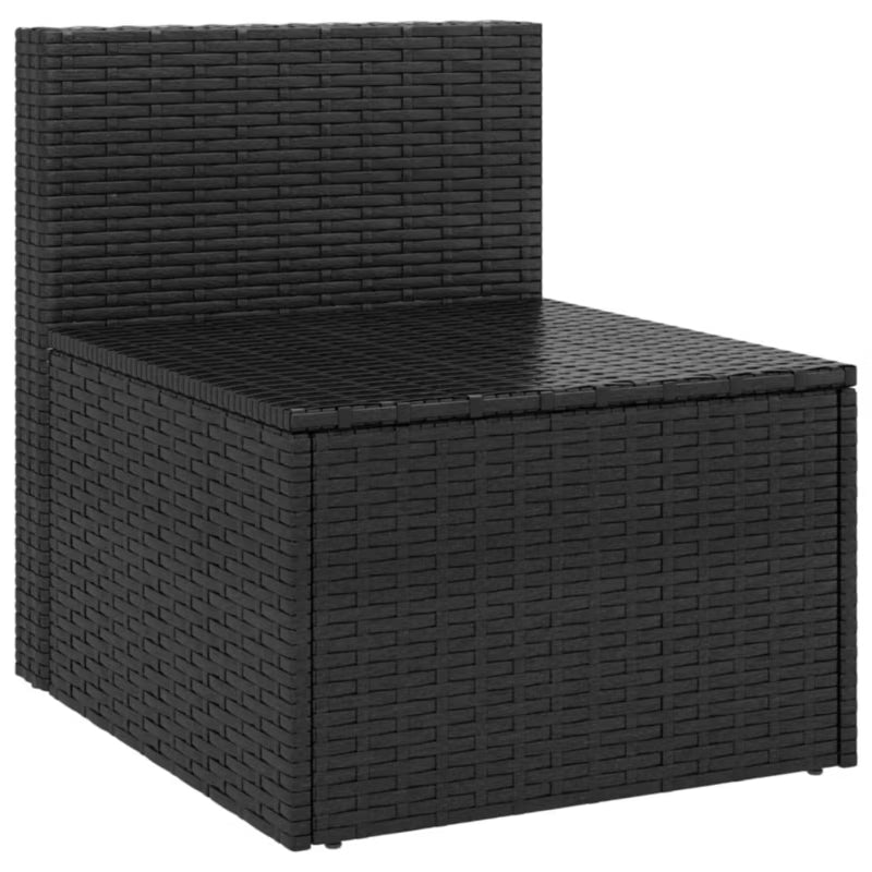 Havesofa Modul Poly疏rattan 54x63 cm Sort 2 Stk.