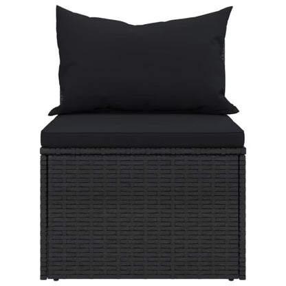 Havesofa Modul Poly疏rattan 54x63 cm Sort 2 Stk.