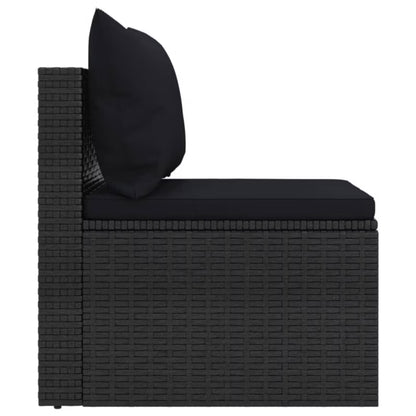 Havesofa Modul Poly疏rattan 54x63 cm Sort 2 Stk.