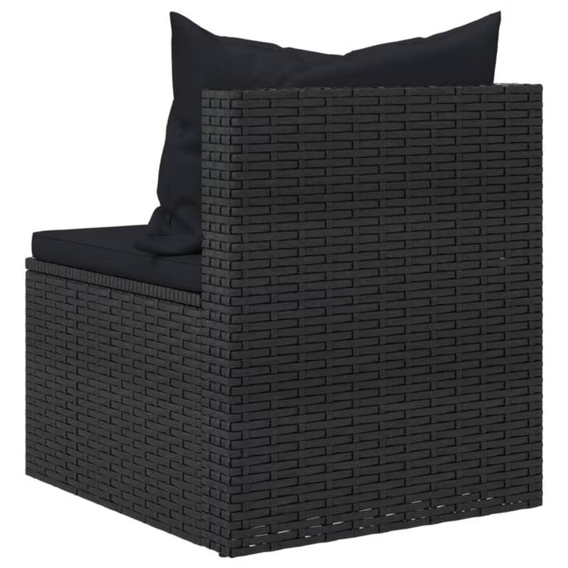Havesofa Modul Poly疏rattan 54x63 cm Sort 2 Stk.