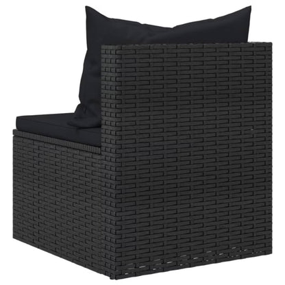 Havesofa Modul Poly疏rattan 54x63 cm Sort 2 Stk.