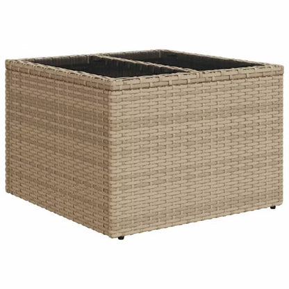 Havesofa Modulopbygget Beige Poly呼rattan med Hynder