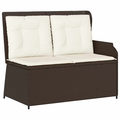 Havesofa Polybambrus Sort med Hynder WM-3394441