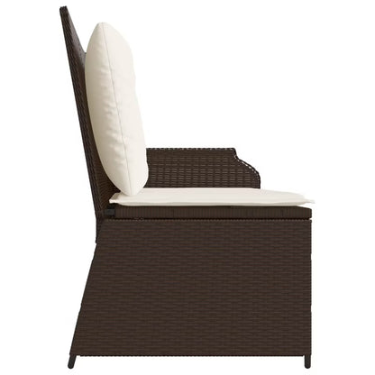 Havesofa Polybambrus Sort med Hynder WM-3394441