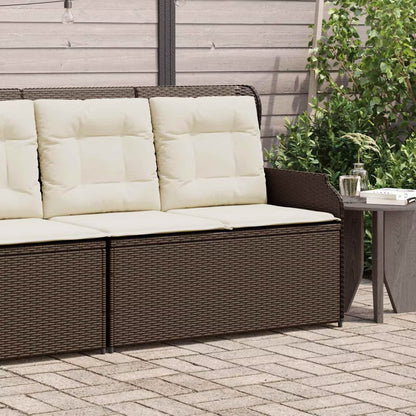 Havesofa Polybambrus Sort med Hynder WM-3394441