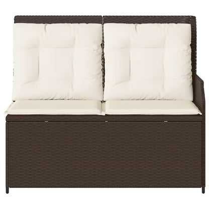 Havesofa Polybambrus Sort med Hynder WM-3394441