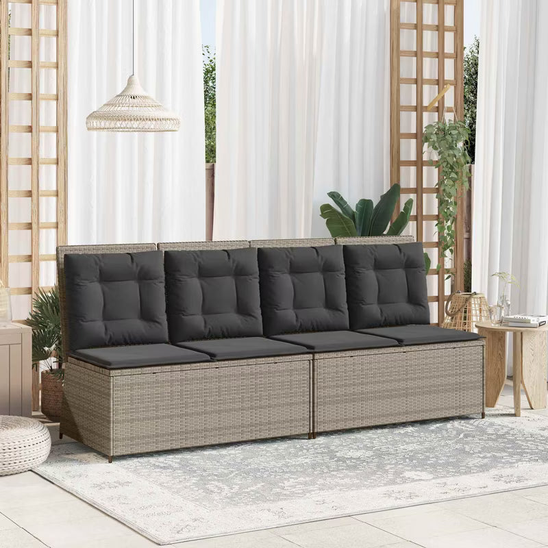 Havesofa Poly挖掘 110x67 cm Grå WM-3394472