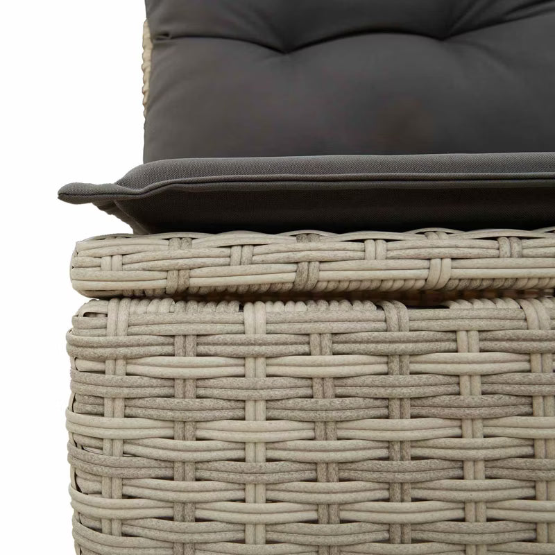 Havesofa Poly挖掘 110x67 cm Grå WM-3394472