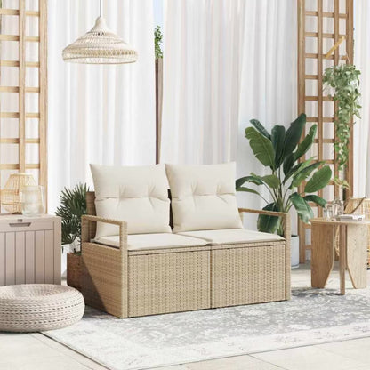 Havesofa Poly挖掘rattan 120x62 cm Beige