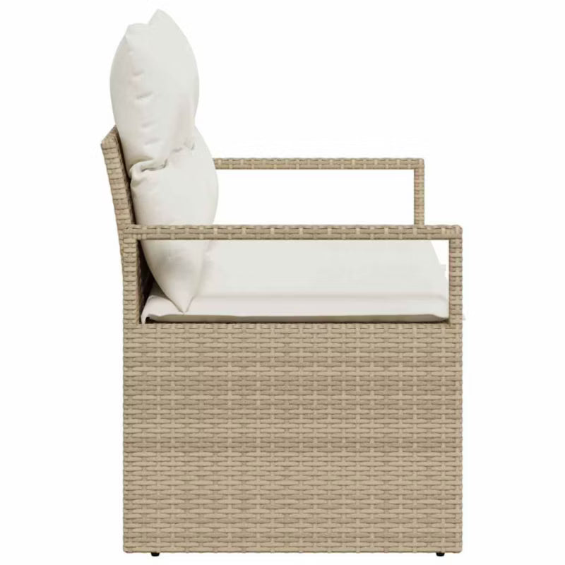 Havesofa Poly挖掘rattan 120x62 cm Beige