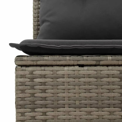 Havesofa Poly drama 227x62 cm Grå med Hynder