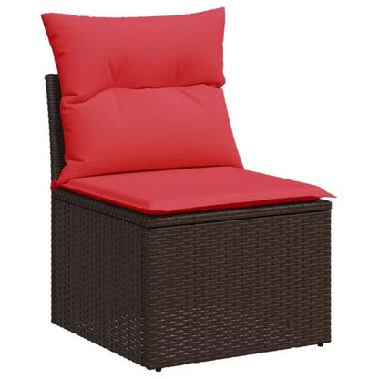 Havesofa Poly drama 55x62 cm Brun med Hynder WM-366224
