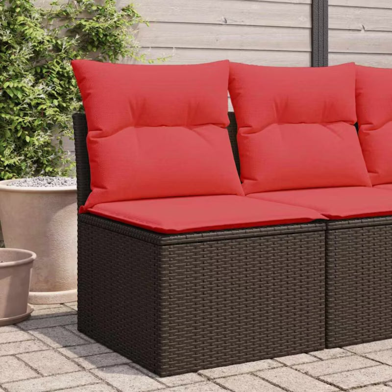 Havesofa Poly drama 55x62 cm Brun med Hynder WM-366224