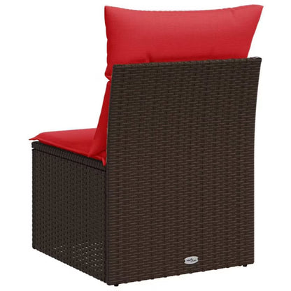 Havesofa Poly drama 55x62 cm Brun med Hynder WM-366224