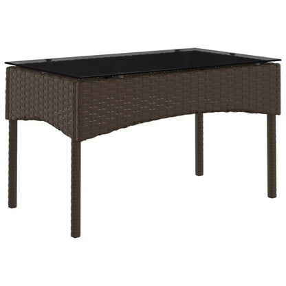Havesofa Polyrattan Brun med Hynder WM-4103809