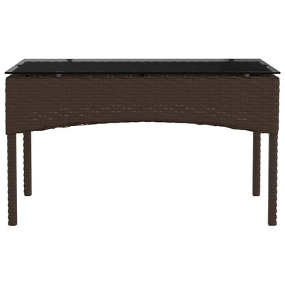 Havesofa Polyrattan Brun med Hynder WM-4103809