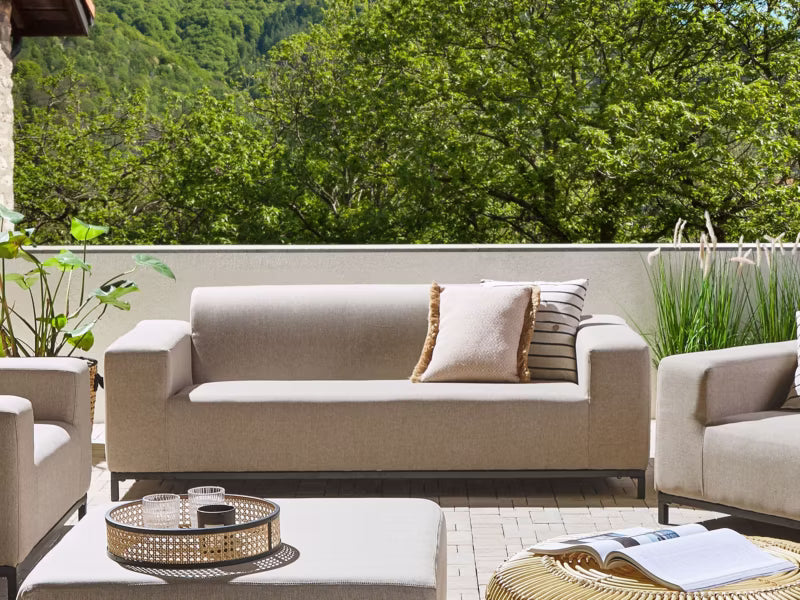 Havesofa Rovigo 2-Personers 186x84 cm Beige