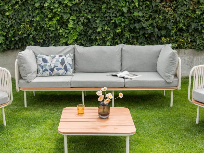 Havesofa Senise 3-Personer 225x60 cm Grå