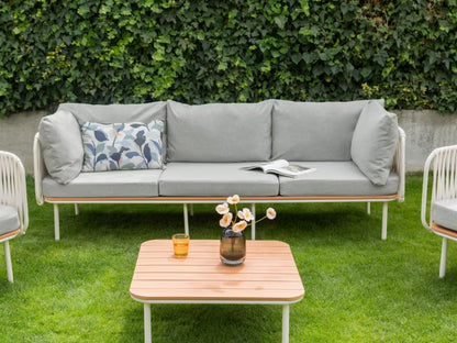 Havesofa Senise 3-Personer 225x60 cm Grå
