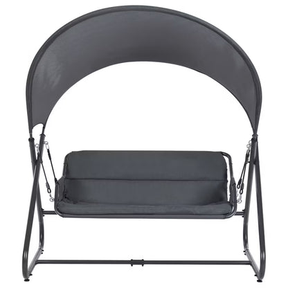 Havesofa Solagna 168x113x187 cm Mørkegrå Stål