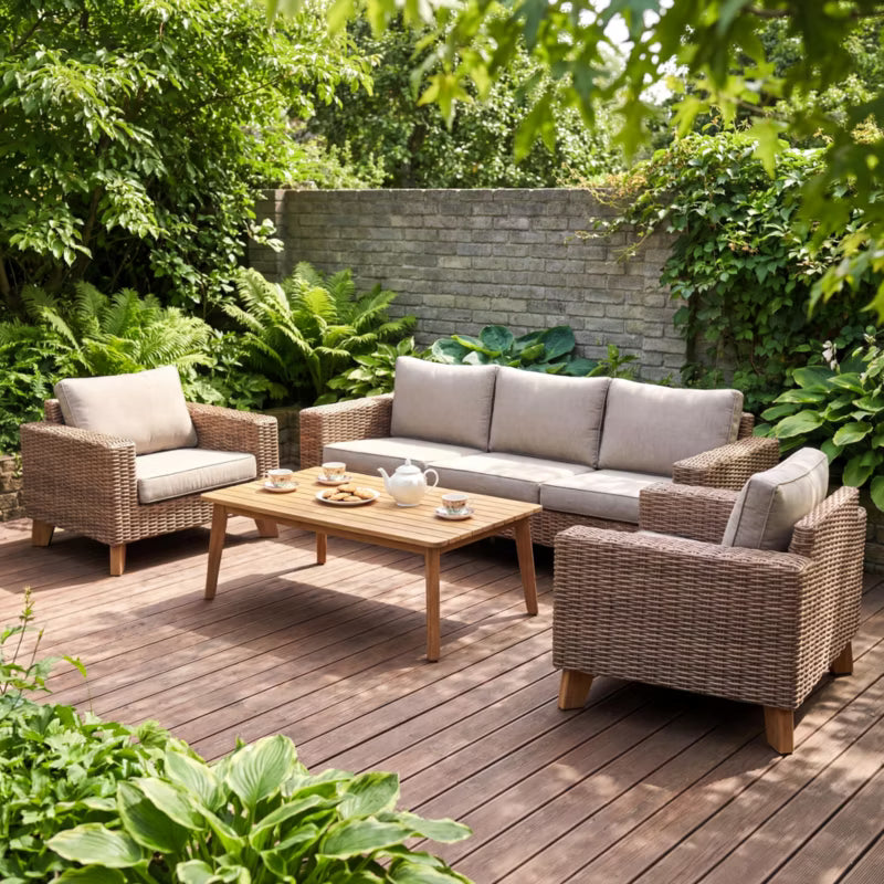 Havesofa Takutea 3-Personers 246x89 cm Brun
