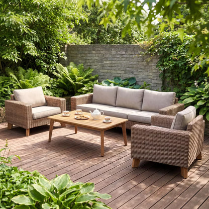 Havesofa Takutea 3-Personers 246x89 cm Brun