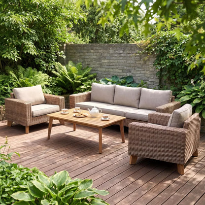 Havesofa Takutea 3-Personers 246x89 cm Brun