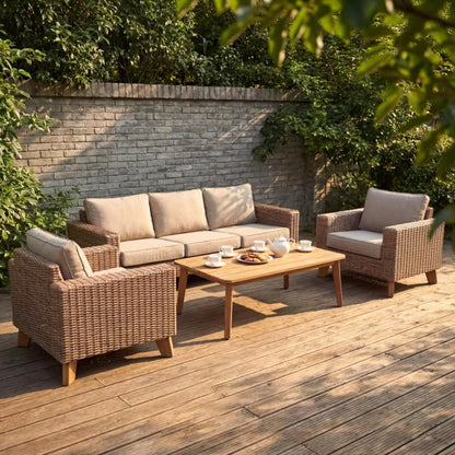 Havesofa Takutea 3-Personers 246x89 cm Brun