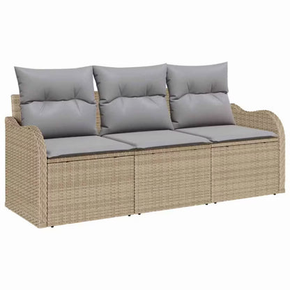 Havesofa Technorattan Beige med Hynder
