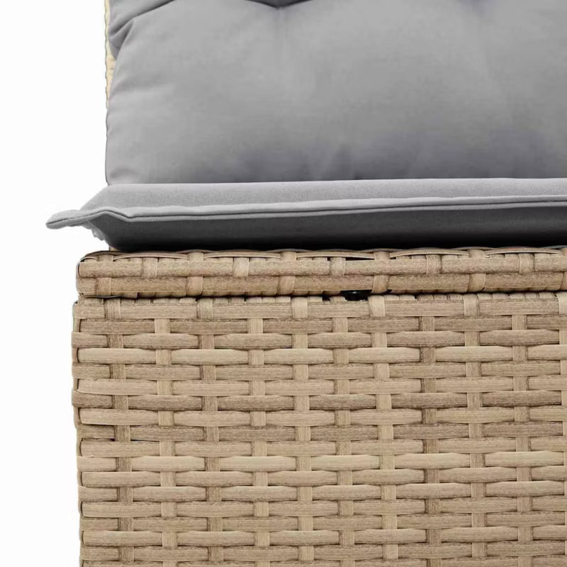 Havesofa Technorattan Beige med Hynder
