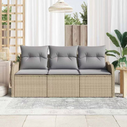 Havesofa Technorattan Beige med Hynder