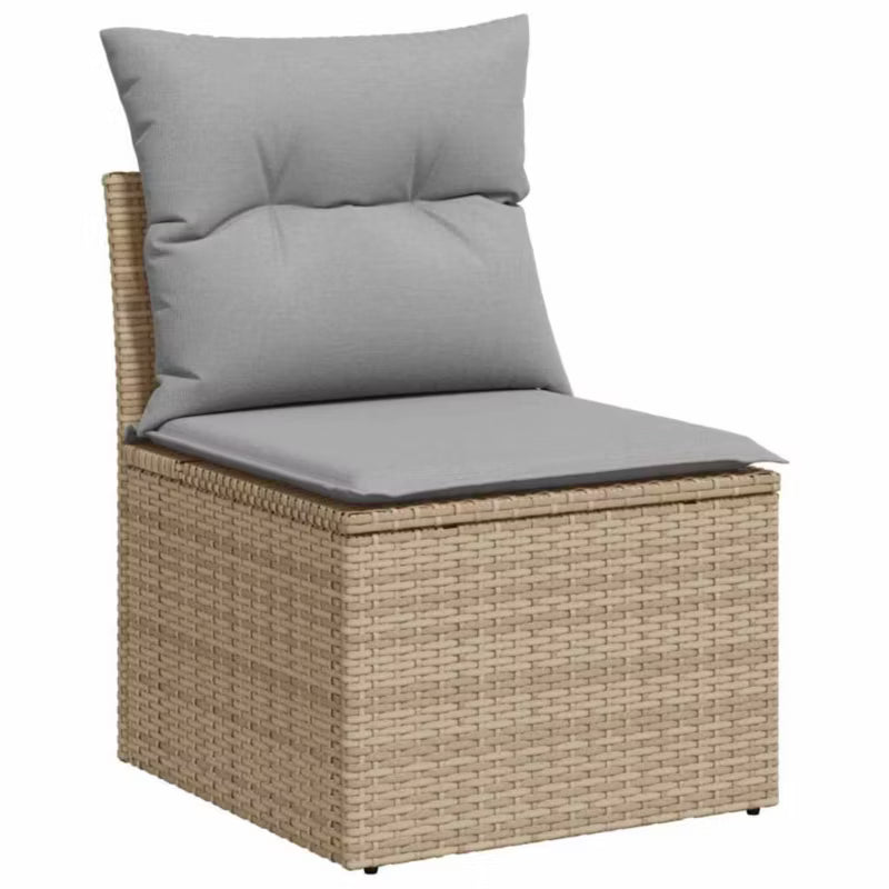 Havesofa Technorattan Beige med Hynder