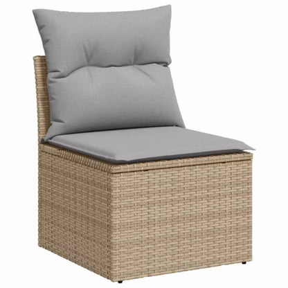 Havesofa Technorattan Beige med Hynder