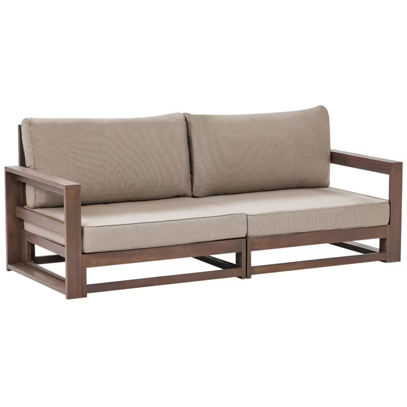 Havesofa Timor 184x75 cm Mørkebrun Akacietræ