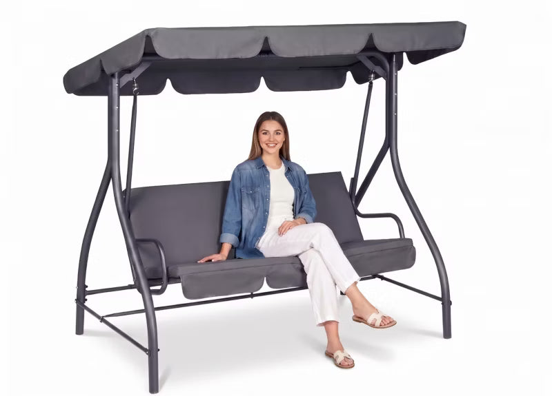 Havesofa Tokio 194x120x167 cm Antracitgrå